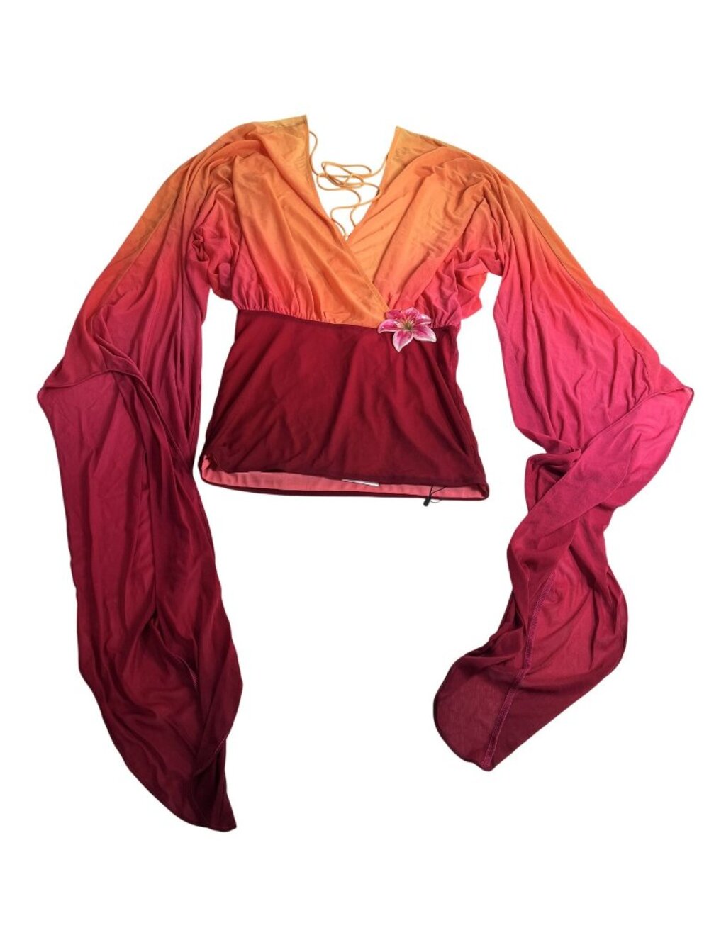 LOBA Taylor Ombre Mini Dress in Orange Sunset
